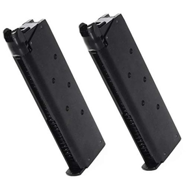 Generica Airsoft Gun Magazine 1 Airsoft Spare Parts Army 2pcs 28rd Mag Magazine for R27 R28 M.E.U. GBB Black
