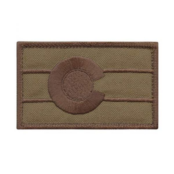 LEGEEON Airsoft Morale Patch 1 LEGEEON Colorado State Flag US Tan Coyote 2x3.25 Army Military Morale Tactical Hook&Loop Patch