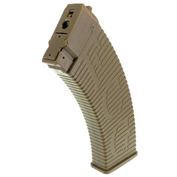 SportPro Airsoft Gun Magazine 3 SportPro APS 500 Round Polymer Thermold Waffle High Capacity Magazine for AEG AK47 AK74 Airsoft - Dark Earth
