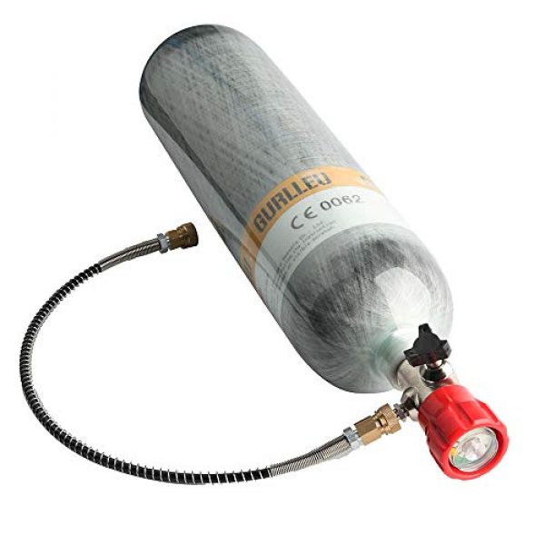 IORMAN Airsoft Gun HPA Tank 2 IORMAN 30 Cu.Ft / 4500 PSI Carbon Fiber Tank Cylinder Station with DIN Valve & Protective Bag (Empty Bottle)