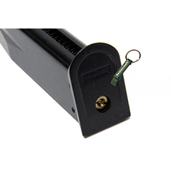 KJW Airsoft Gun Magazine 4 KJ Works 24rds Airsoft Metal 6mm GAS Magazine For P229 KP02 GBB -Mobile Ring Included