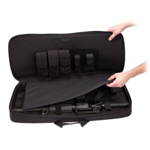 Elite Survival Systems Rifle Case 2 Elite Survival Systems ELSCOC41-B Covert Operations Discreet Colt Ar15 Sportier M16 H&K 91A2 G36 & Similar Rifle Case, Black, 41"