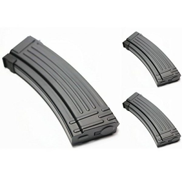 Airsoft Shopping Mall Airsoft Gun Magazine 1 Airsoft Shooting Gear 3pcs Pack CYMA 140rd Mid-Cap Metal Magazine for AK-Series AEG Black
