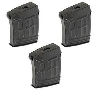 Airsoft Gang Airsoft Gun Magazine 1 Airsoft Parts CYMA 3pcs 80rd Metal Mag Mid-Cap Magazine for RS CYMA SVD Sniper