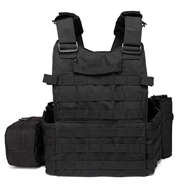 BGJ Airsoft Tactical Vest 2 Tactical 6094 Molle Vest Military Combat Body Armor Vest Army Airsoft Paintball Wargame Plate Carrier Vest Hunting Accessories