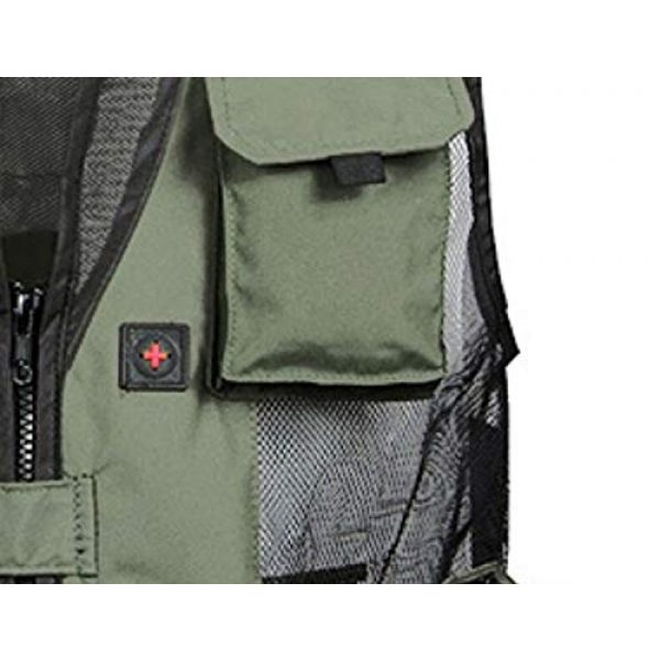 DAFREW Airsoft Tactical Vest 7 DAFREW Men's Vest Quick-Drying mesh Breathable Vest Multi-Pocket Vest Outdoor Leisure Photography Vest (Color : Black2, Size : M)