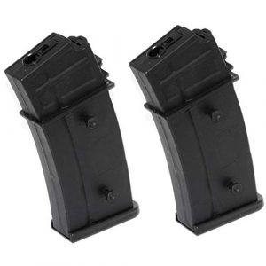 Airsoft Gang Airsoft Gun Magazine 1 Airsoft Parts Battleaxe 2pcs 470rd Hi-Cap Mag Magazine for CYMA, Classic Army, ARES, S&T, JG, Elite Force, Tokyo Marui G36 AEG Black