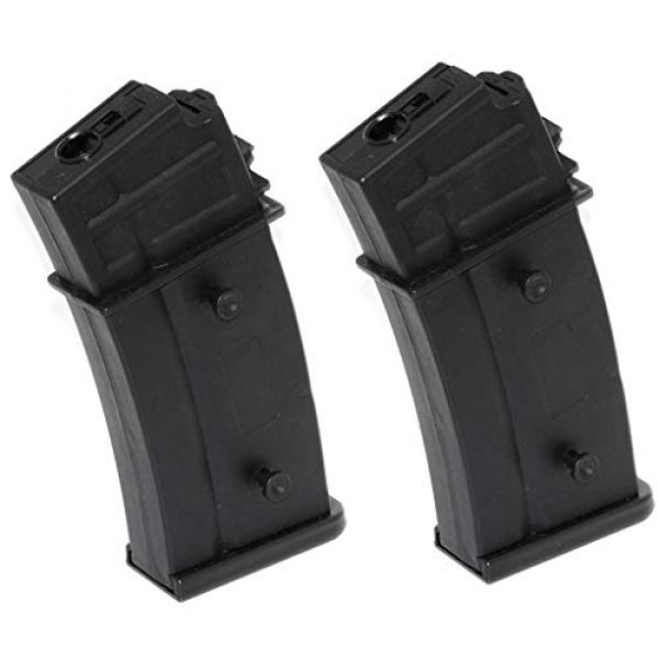 Airsoft Gang Airsoft Gun Magazine 1 Airsoft Parts Battleaxe 2pcs 470rd Hi-Cap Mag Magazine for CYMA, Classic Army, ARES, S&T, JG, Elite Force, Tokyo Marui G36 AEG Black