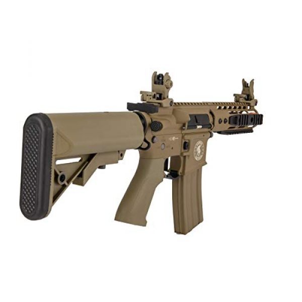 Lancer Tactical Airsoft Rifle 3 Lancer Tactical Proline 9" KeyMod with Picatinny Carbine AEG Airsoft Rifle Tan 395 FPS