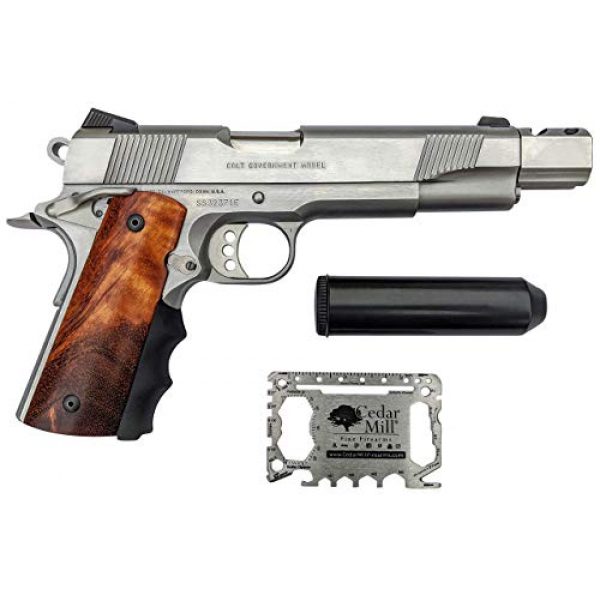 Cedar Mill Fine Firearms Pistol Case 4 Cedar Mill Fine Firearms -Worlds Smallest Micro Pistol Cleaning Kit for Handguns | Free Super-X Tool Bundle with Hard Gun Case Pistol Case (Desert TAN) |TSA Approved with Pick and Pluck Foam (2 items)