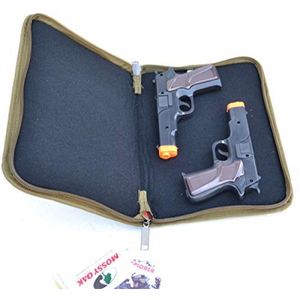Explorer Cases Pistol Case 6 Explorer TC11 Mossy Oak with Pink Trim Pistol Soft Case, Handgun Soft Case , 9mm ruger glock Pistol Case, Carry Case, Revolver Case