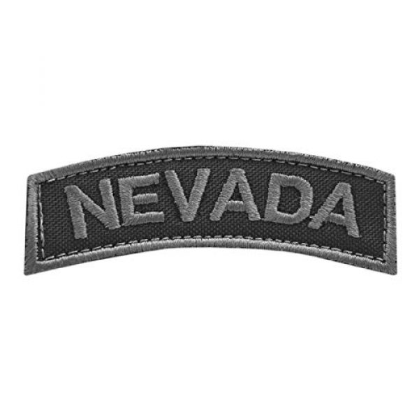 LEGEEON Airsoft Morale Patch 1 LEGEEON Subdued Nevada Shoulder Tab NV State Army Morale Tactical Hook-and-Loop Patch