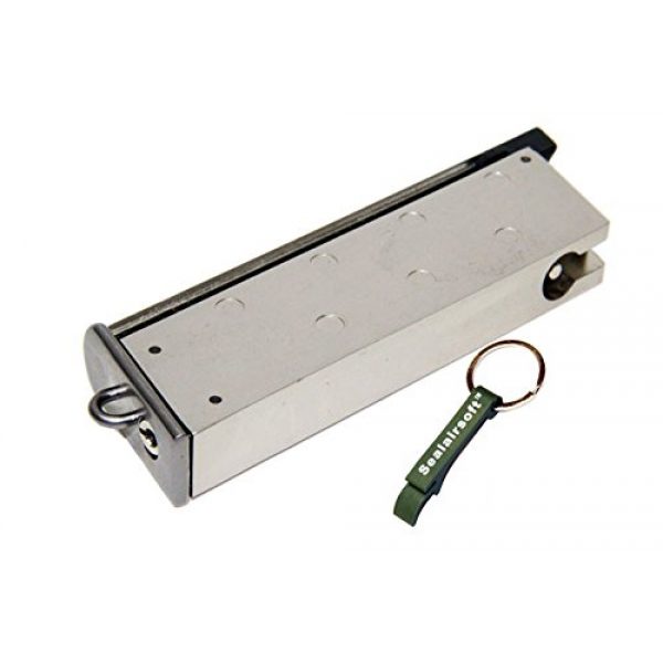WE Airsoft Gun Magazine 1 WE 15rds Airsoft Gas Magazine TT33 Series GBB Silver -Mobile Ring Included