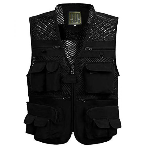 ZHYLOVE Airsoft Tactical Vest 1 ZHYLOVE Multifunction Mens Fishing Vest Jacket Mesh Vest Sleeveless Multi-Pocketed Thin Section Outdoor Breathable Hollow Out Thin for Camping Photography Fishing Hunting Waistcoat