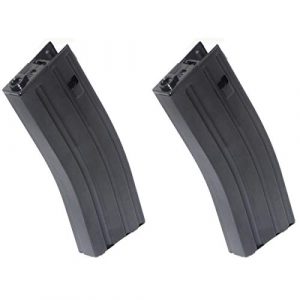 Airsoft Shopping Mall Airsoft Gun Magazine 1 Airsoft Shooting Gear 2pcs 430rd Hi-Cap Mag Magazine for Army Next Generation Genii M4 AEG