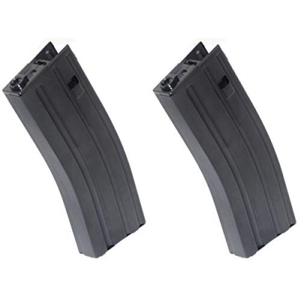 Airsoft Shopping Mall Airsoft Gun Magazine 1 Airsoft Shooting Gear 2pcs 430rd Hi-Cap Mag Magazine for Army Next Generation Genii M4 AEG