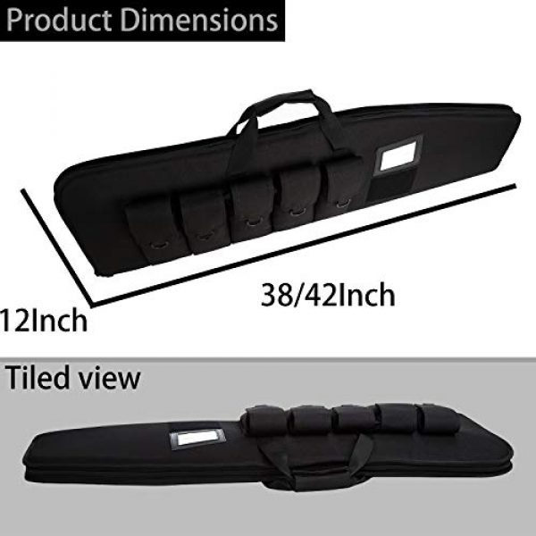 SOWLAND Rifle Case 3 SOWLAND Soft Rifle-Case Padded Gun-Cases Tactical Bags - Outdoor Sports Cases with 5 Pockets 38 42 Inch