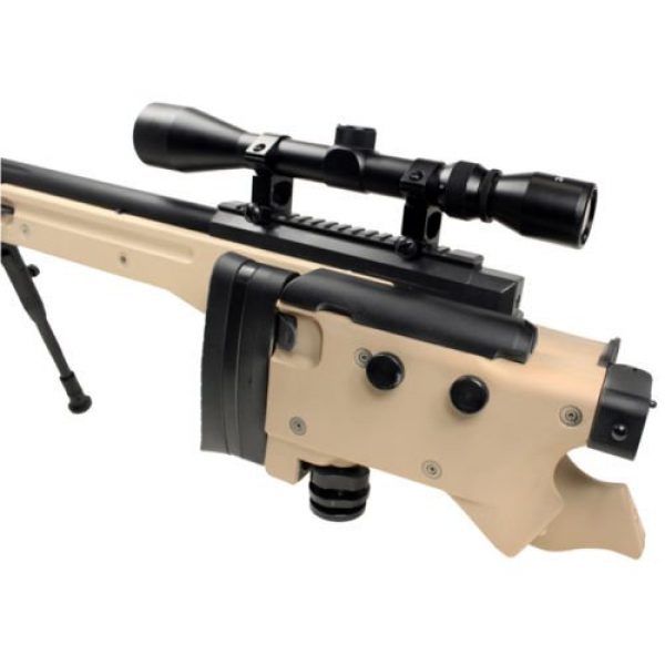 Well Airsoft Rifle 3 Well bolt action sniper airsoft rifle we metal gas CO2 blowback gun 5,000 bb's(Airsoft Gun)