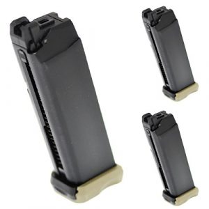 Airsoft Shopping Mall Airsoft Gun Magazine 1 Airsoft Shooting Gear APS 3pcs 23rd CO2 Mag Magazine for Action Combat Pistol ACP601 Black/Green OD