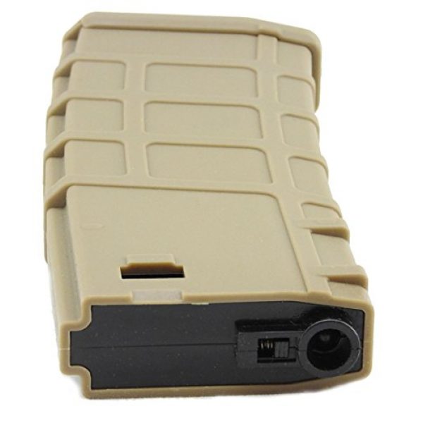 LONEX Airsoft Gun Magazine 4 LONEX Airsoft M4 M16 Scar Plastic TAN DE P Magazine 200 RDS ASG MID Cap