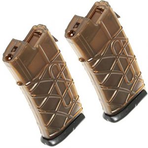 Generica Airsoft Gun Magazine 1 Generica Airsoft Spare Parts APS 2pcs 300rd Hi-Cap Magazine for APS JG Classic Army Tokyo Marui AUG AEG Brown/Black