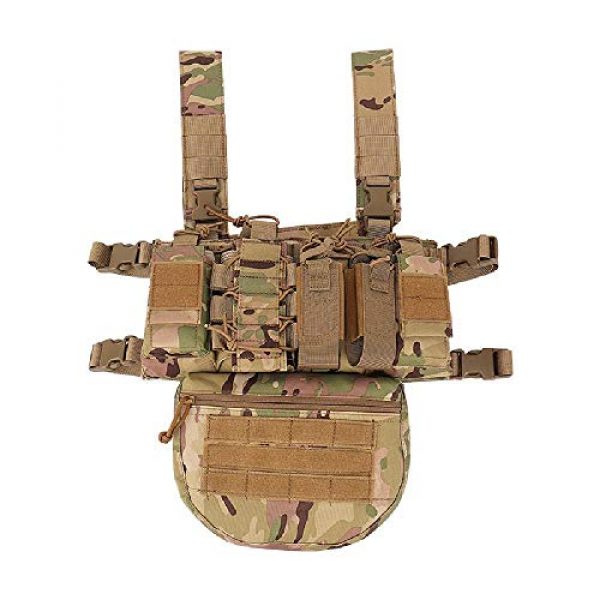 BGJ Airsoft Tactical Vest 3 Outdoor Tactical Vest Military Airsoft Shooting Combat Chest Rig Army Battle Nylon Molle Vest Bag Hunting CS Match Waist Pack
