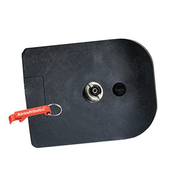 AirsoftGoGo Airsoft Gun Magazine 4 Armorer Works HXMG01 30rds Magazine for WE, Marui Hi-Capa 5.1 Airsoft GBB (Black) - AirsoftGoGo Keychain Included