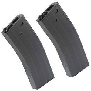 Airsoft Gang Airsoft Gun Magazine 1 Airsoft Parts CYMA 2pcs 350rd Wire-Winding Flash Mag Magazine for M4 M16 Series AEG BK