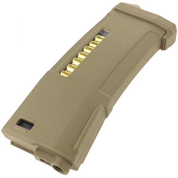 SportPro Airsoft Gun Magazine 6 SportPro 150 Round PTS EPM Polymer Medium Capacity Magazine for AEG M4 M16 Airsoft - Dark Earth