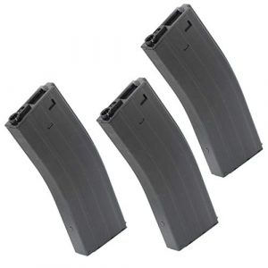 Airsoft Gang Airsoft Gun Magazine 1 Airsoft Parts CYMA 3pcs 350rd Wire-Winding Flash Mag Magazine for M4 M16 Series AEG BK