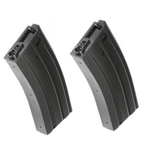 Generica Airsoft Gun Magazine 1 Airsoft Spare Parts APS 2pcs 300rd Hi-Cap Magazine for APS M4 M16 UAR Tokyo Marui Matrix G&P CYMA E&C D-Boys M4 M16 Series AEG Black