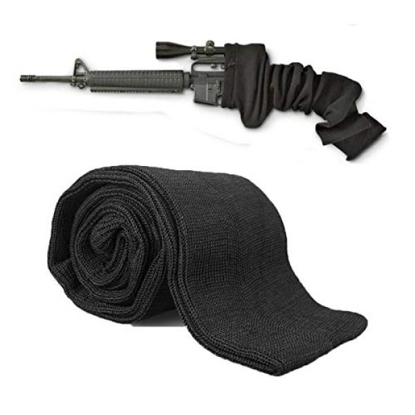 LAUNDRY POUCH Rifle Case 1 LAUNDRY POUCH Gun Sock,Thicker Knit Gun Socks for Rifles/Shotguns up to 52", Anti-Rust, Silicone Treated, Drawstring Closure