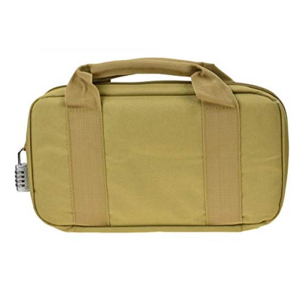 JFFCE Pistol Case 3 JFFCE Tactical Pistol Storage case for Single Pistol and Mag with Heavy Duty Double Zippers