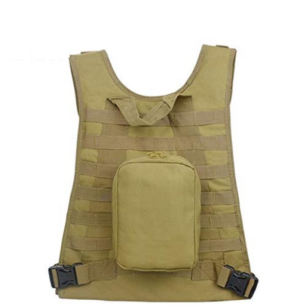 HHFC Airsoft Tactical Vest 3 HHFC Outdoor Nylon Tactical Vest Security Guard Waistcoat Field Combat Training Protective Vest Tactical Molle Airsoft Vest Paintball Combat Soft Vest