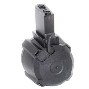 Generic Airsoft Gun Magazine 1 Airsoft Spare Parts Battleaxe 1400rd Sound Control Electric Drum Magazine for 416 M4 M16 AEG