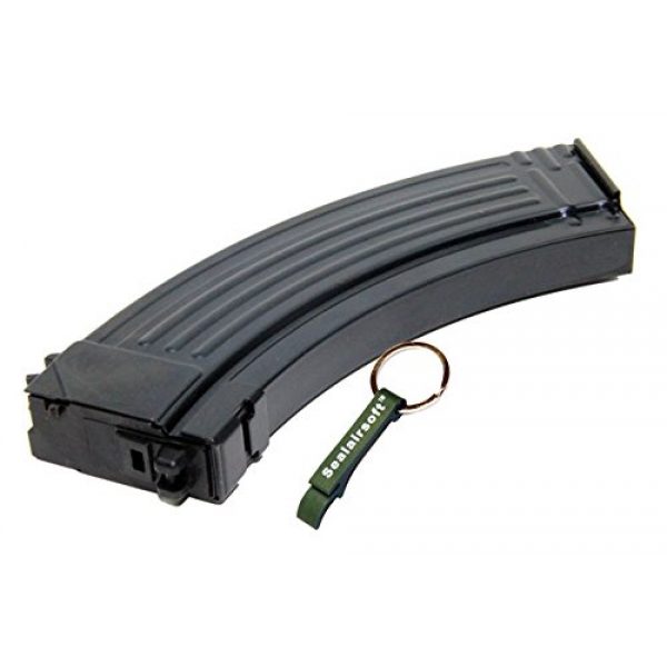 WE Airsoft Gun Magazine 1 WE 30rds Airsoft Gas Magazine For WE PMC Series GBB Black -Mobile Ring Included