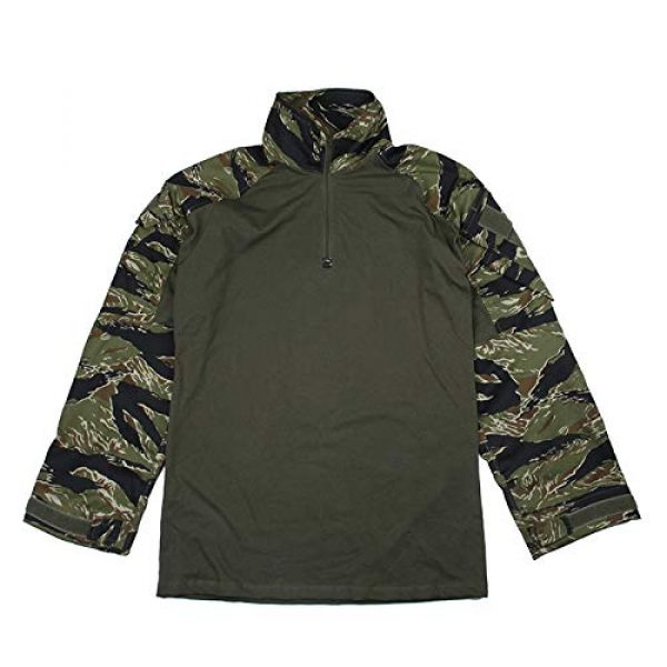 TMC Tactical Shirt 1 TMC ORG Cutting G3 Combat Shirt (Green Tigerstripe) for Airsoft Hunting Game