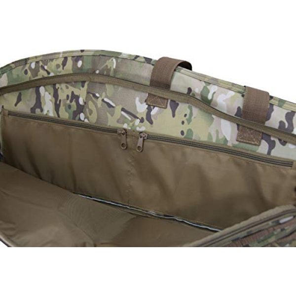 Flying Circle Rifle Case 6 Flying Circle Gear Scoped Rifle Case - MOLLE Compatible - Extra Thick Padding - Locking Zippers on Weapon Compartment - Holds Scoped Rifles up To 47" in Length - 49.5" x 12" x 1.5"