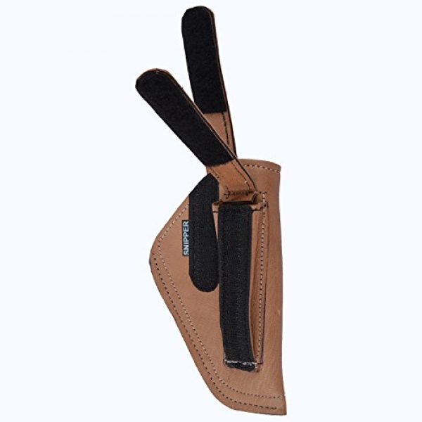 Snipper Pistol Case 2 Snipper Unisex Leather Pistol Cover Brown