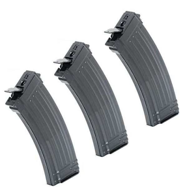Generica Airsoft Gun Magazine 1 Airsoft Spare Parts CYMA 3pcs 500rd Hi-Cap Mag Magazine for CYMA ICS Tokyo Marui JG AK Series AEG Black