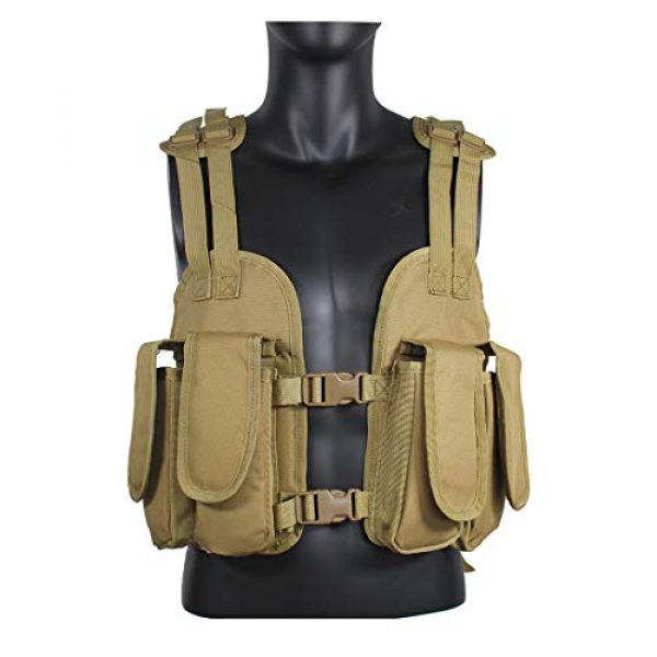Yoghourds Airsoft Tactical Vest 2 Yoghourds Tactical Vest for Men Airsoft Guns Vest Adjustable Outdoor Combat Training Vest Ultra-Light Breathable for Adults in Hunting Fishing CS Field