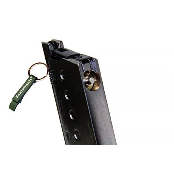 WE Airsoft Gun Magazine 2 WE 15rds Airsoft Gas Magazine P38 Series GBB Silver -Mobile Ring Included