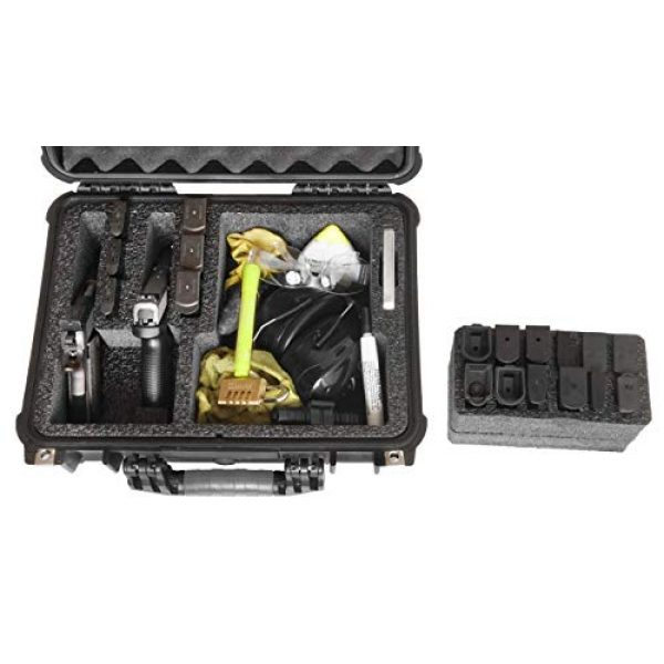 Case Club Pistol Case 5 Case Club Waterproof 2 Pistol Case & Accessory Pocket with Silica Gel