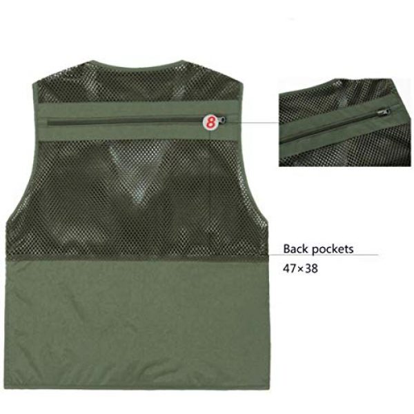 DAFREW Airsoft Tactical Vest 6 DAFREW Thin Vest Men's Outdoor Vests Casual Fishing Breathable Vests Summer Quick-Drying Vest (Color : Khaki, Size : L)
