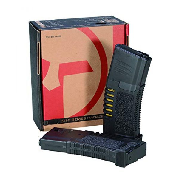 Elite Force Airsoft Gun Magazine 1 Amoeba AM4 6mm BB Airsoft Gun Magazines (Pack of 5), Black, Mid-Cap (140 Rounds)