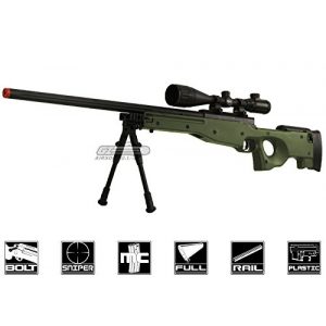 Bravo! Airsoft Rifle 1 Bravo Full Metal MK98 Bolt Action Sniper Rifle (OD/Bipod Package)