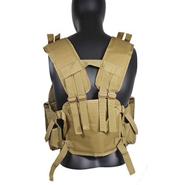 Yoghourds Airsoft Tactical Vest 4 Yoghourds Tactical Vest for Men Airsoft Guns Vest Adjustable Outdoor Combat Training Vest Ultra-Light Breathable for Adults in Hunting Fishing CS Field
