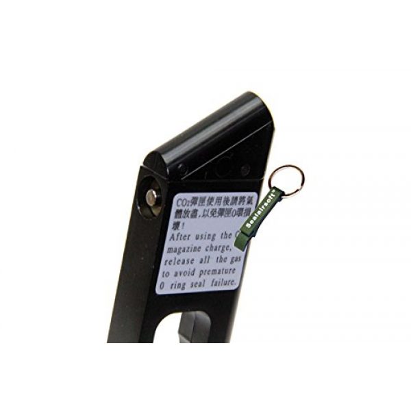 KJW Airsoft Gun Magazine 3 KJ Works 15rds Airsoft Metal 6mm CO2 Magazine For MK2 Series Black -Mobile Ring Included