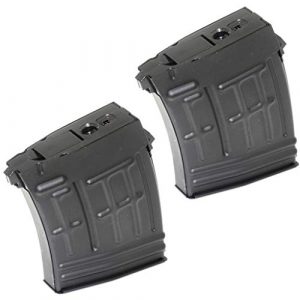 Generica Airsoft Gun Magazine 1 Generica Airsoft Spare Parts CYMA 2pcs 120rd Mag Hi-Cap Magazine for S&T RS CYMA SVD Sniper AEG