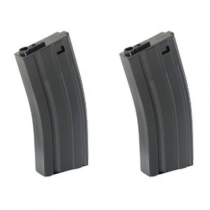 Airsoft Shopping Mall Airsoft Gun Magazine 1 Airsoft Shooting Gear 2pcs 110rd Mid-Cap Mag Magazine For M-Series AEG Black